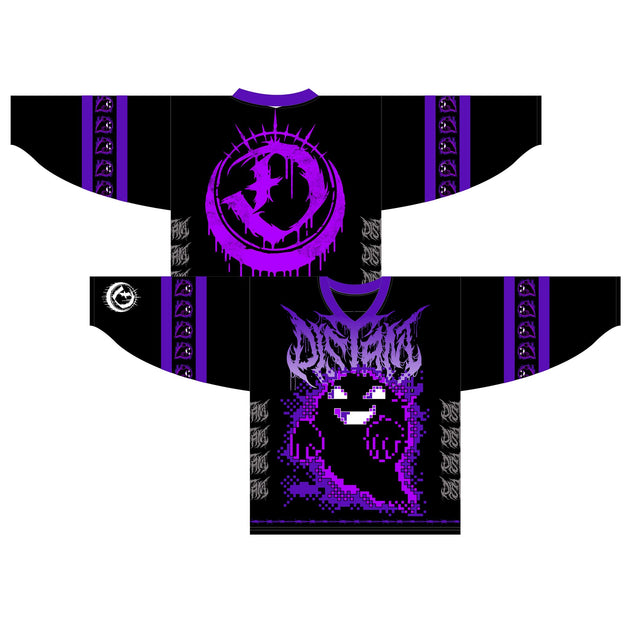 Custom Old Gold Purple-Black Hockey Jersey Discount