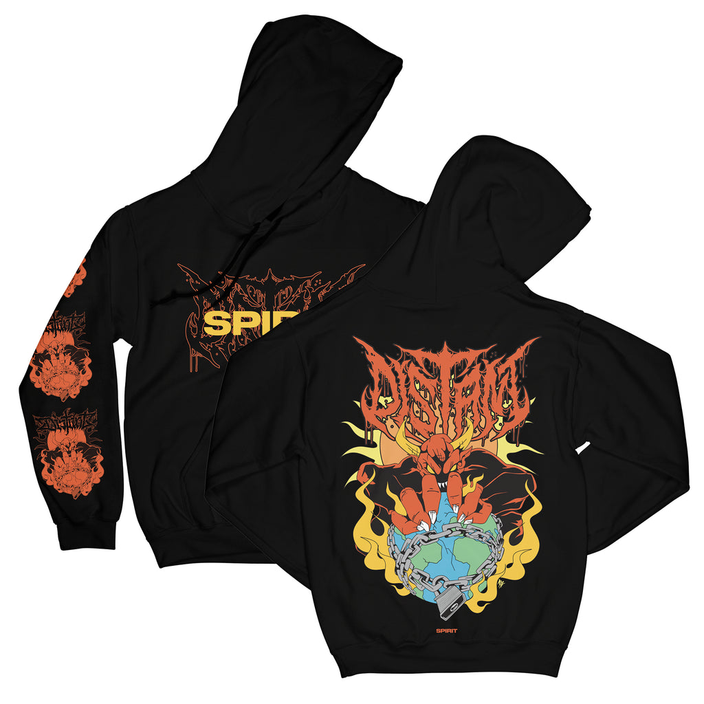 h*3様 CVTVLIST USUAL DAMAGED HOODIE 23AW Hoodie “Locked In” – Distant